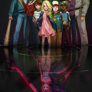 Anime Stranger Things wallpaper