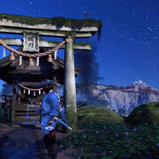 Ghost of Tsushima 4k PS5 wallpaper