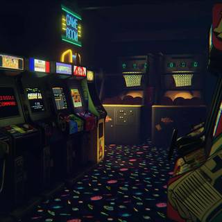 Classic arcade wallpaper