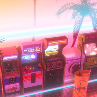 Classic arcade wallpaper