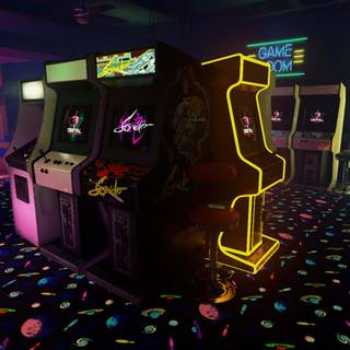 Classic arcade wallpaper