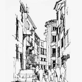 Architecture sketch wallpaper