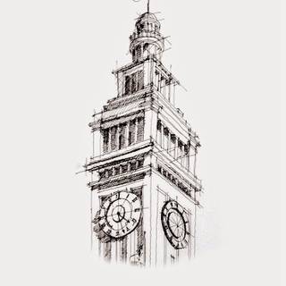 Architecture sketch wallpaper