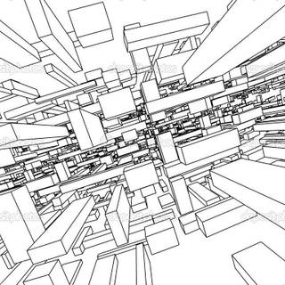 Architecture sketch wallpaper