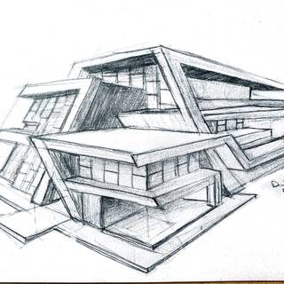 Architecture sketch wallpaper