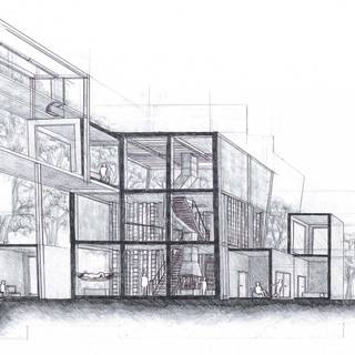 Architecture sketch wallpaper