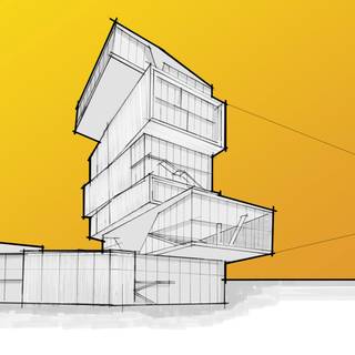 Architecture sketch wallpaper