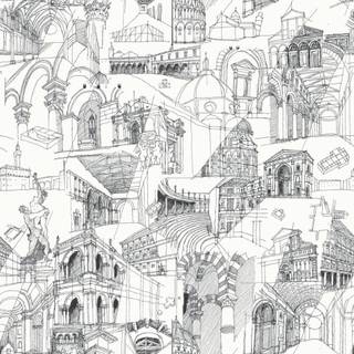 Architecture sketch wallpaper