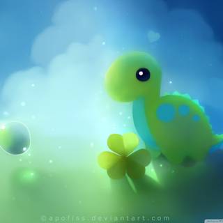 Anime dinosaur wallpaper