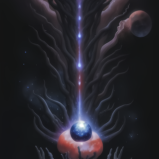 Dark sci fi iPhone wallpaper