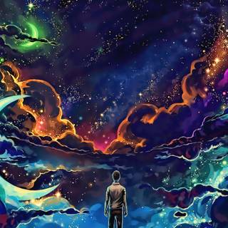 Dark sci fi iPhone wallpaper