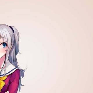 Simple anime desktop wallpaper