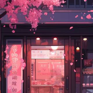 Red aesthetic Japanese wallpaper