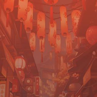 Red aesthetic Japanese wallpaper
