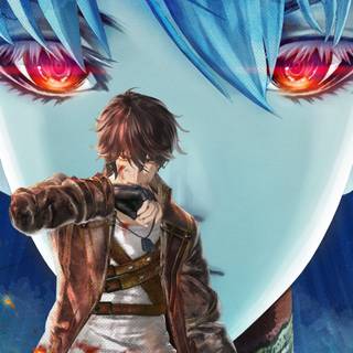 PS4 girl red eyes wallpaper