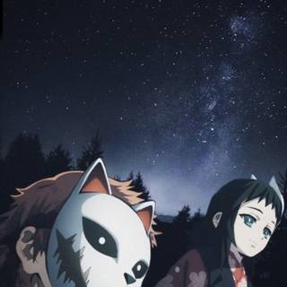 Sabito and Makomo wallpaper