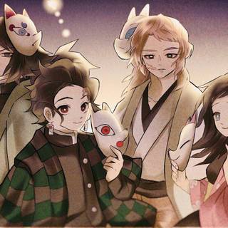 Sabito and Makomo wallpaper