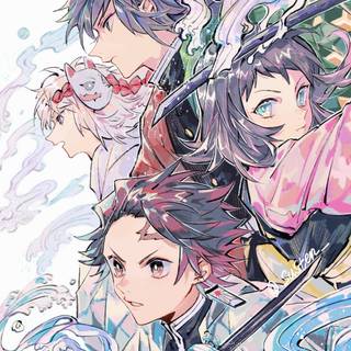 Sabito and Makomo wallpaper