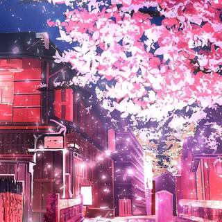 City anime iPhone wallpaper