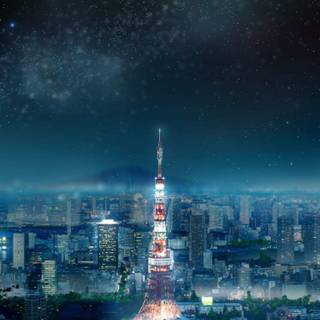 City anime iPhone wallpaper