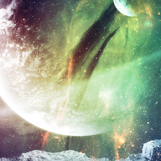 Dark sci fi iPhone wallpaper