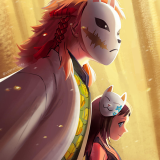 Sabito and Makomo wallpaper