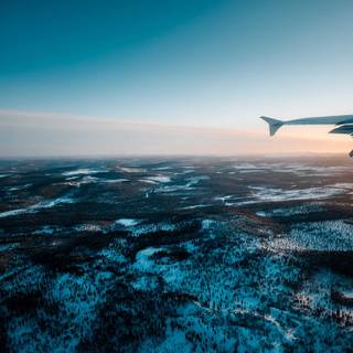 Airplane winter wallpaper