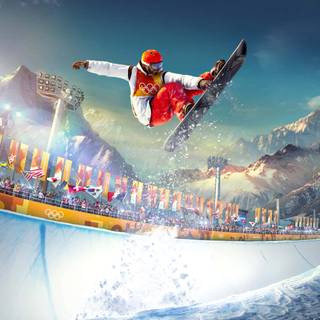 Winter olympic snowboarding wallpaper