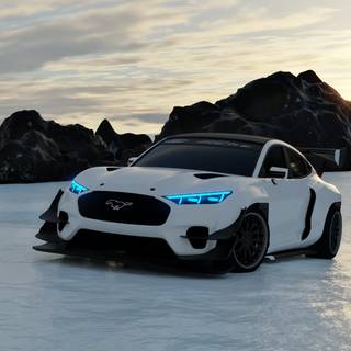 Winter Mustang wallpaper