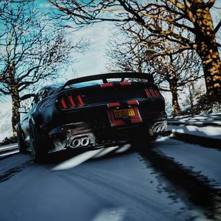 Winter Mustang wallpaper