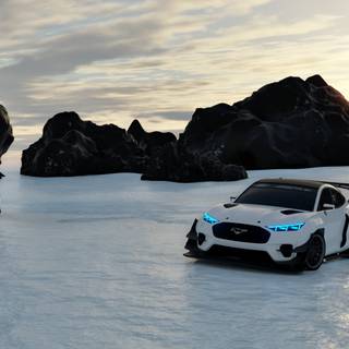 Winter Mustang wallpaper