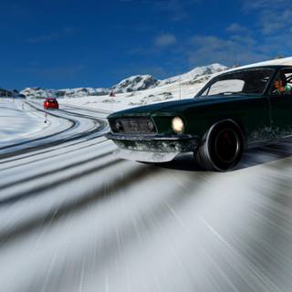 Winter Mustang wallpaper