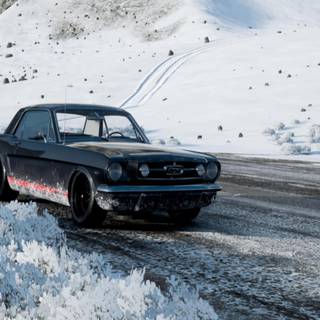 Winter Mustang wallpaper