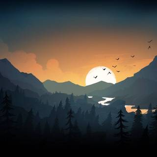 Firewatch autumn wallpaper