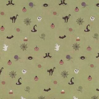 Green aesthetic Halloween wallpaper
