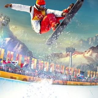 Winter olympic snowboarding wallpaper