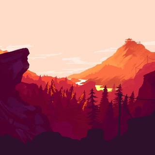 Firewatch autumn wallpaper