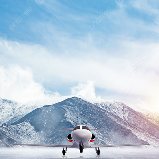 Airplane winter wallpaper