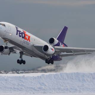 Airplane winter wallpaper