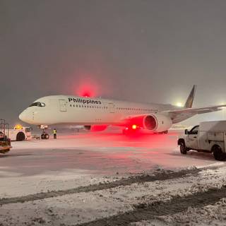 Airplane winter wallpaper