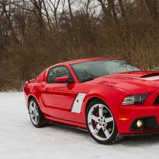 Winter Mustang wallpaper