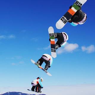 Winter olympic snowboarding wallpaper