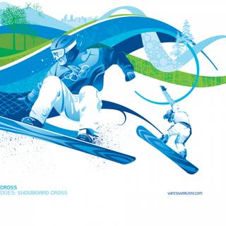 Winter olympic snowboarding wallpaper