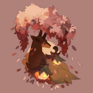 Pokémon autumn season phone wallpaper