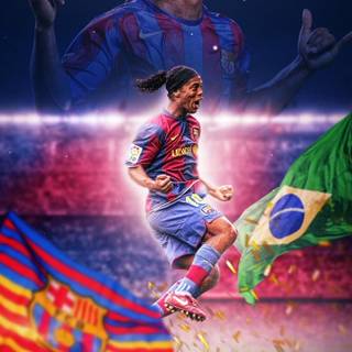 Ronaldinho phone wallpaper