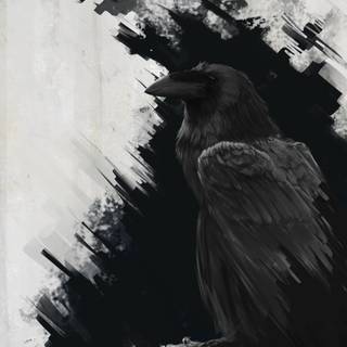 Raven iPhone wallpaper