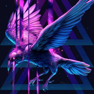 Raven iPhone wallpaper