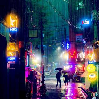 Rainy iPhone wallpaper