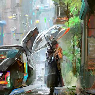 Rainy iPhone wallpaper