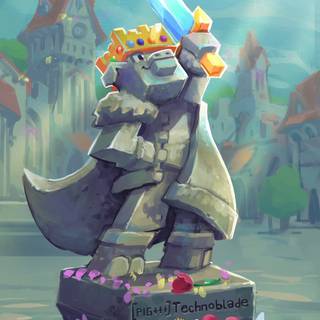 Technoblade phone wallpaper